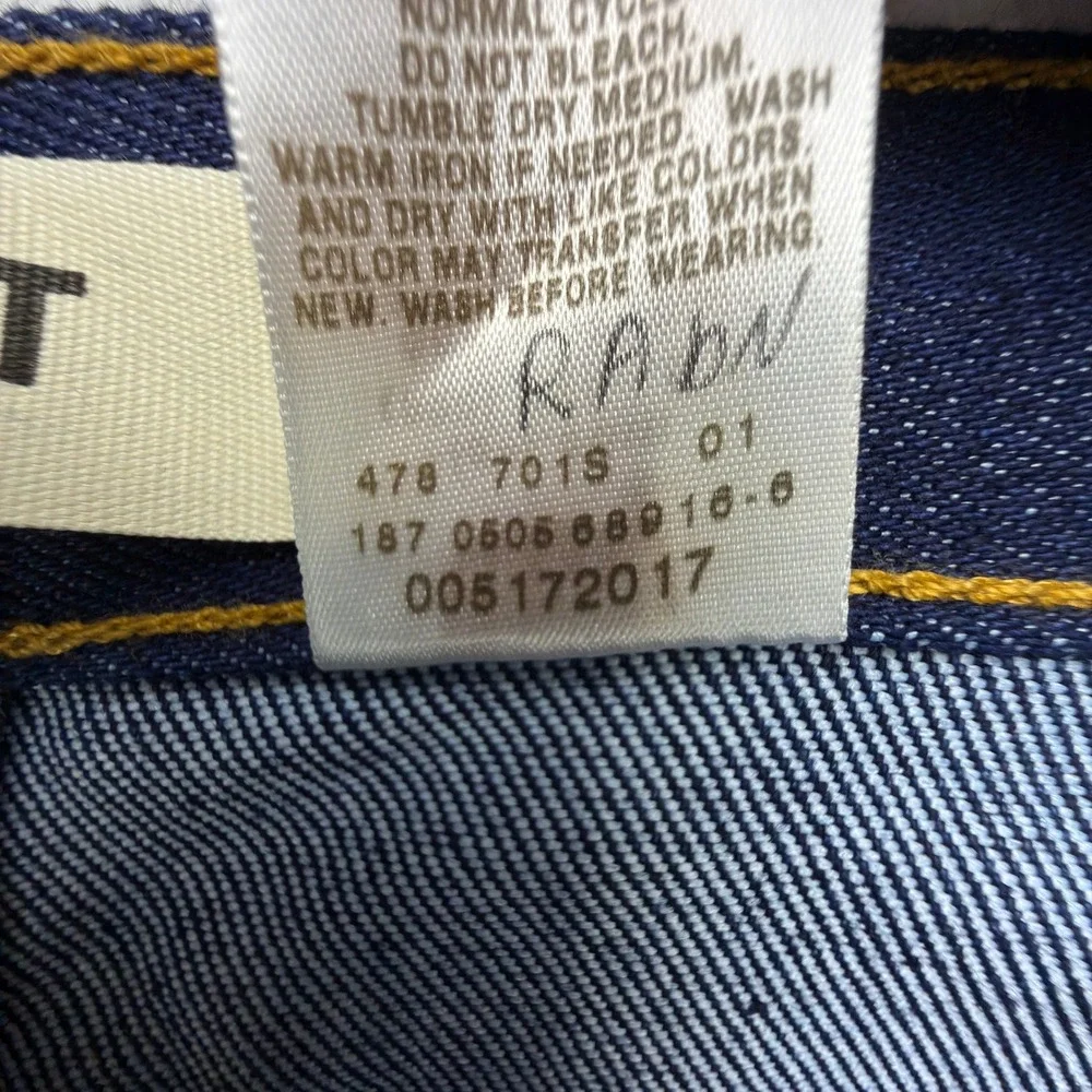 Levis 517 Bootcut Jeans Mens 40x30 Dark Wash Blue Denim NWT